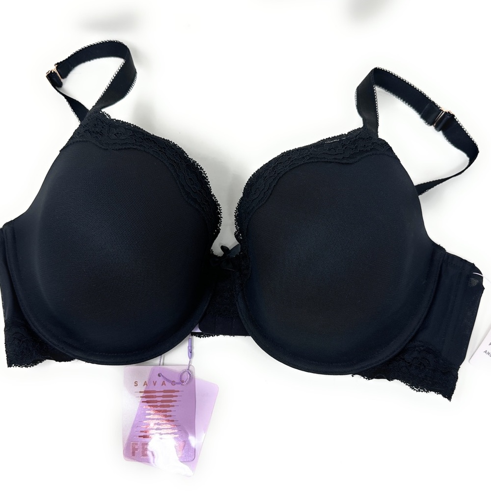Savage X Fenty Black Bra Size 49DD Brand New